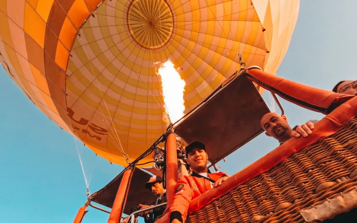 hot air balloon vip flight